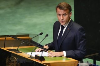 Emmanuel Macron a formellement reconnu l'Etat de Palestine à la tribune des Nations-unies. KEYSTONE/AP/Yuki Iwamura